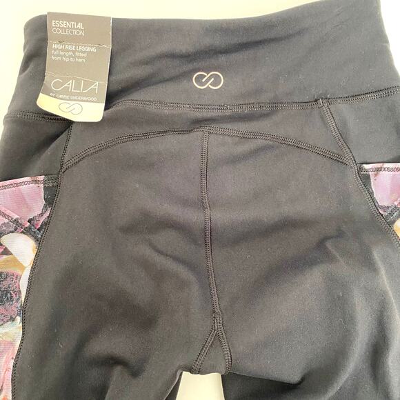 CALIA Essential Mesh Floral Leggings Carrie Underwood Pockets Womens XS - Picture 9 of 11